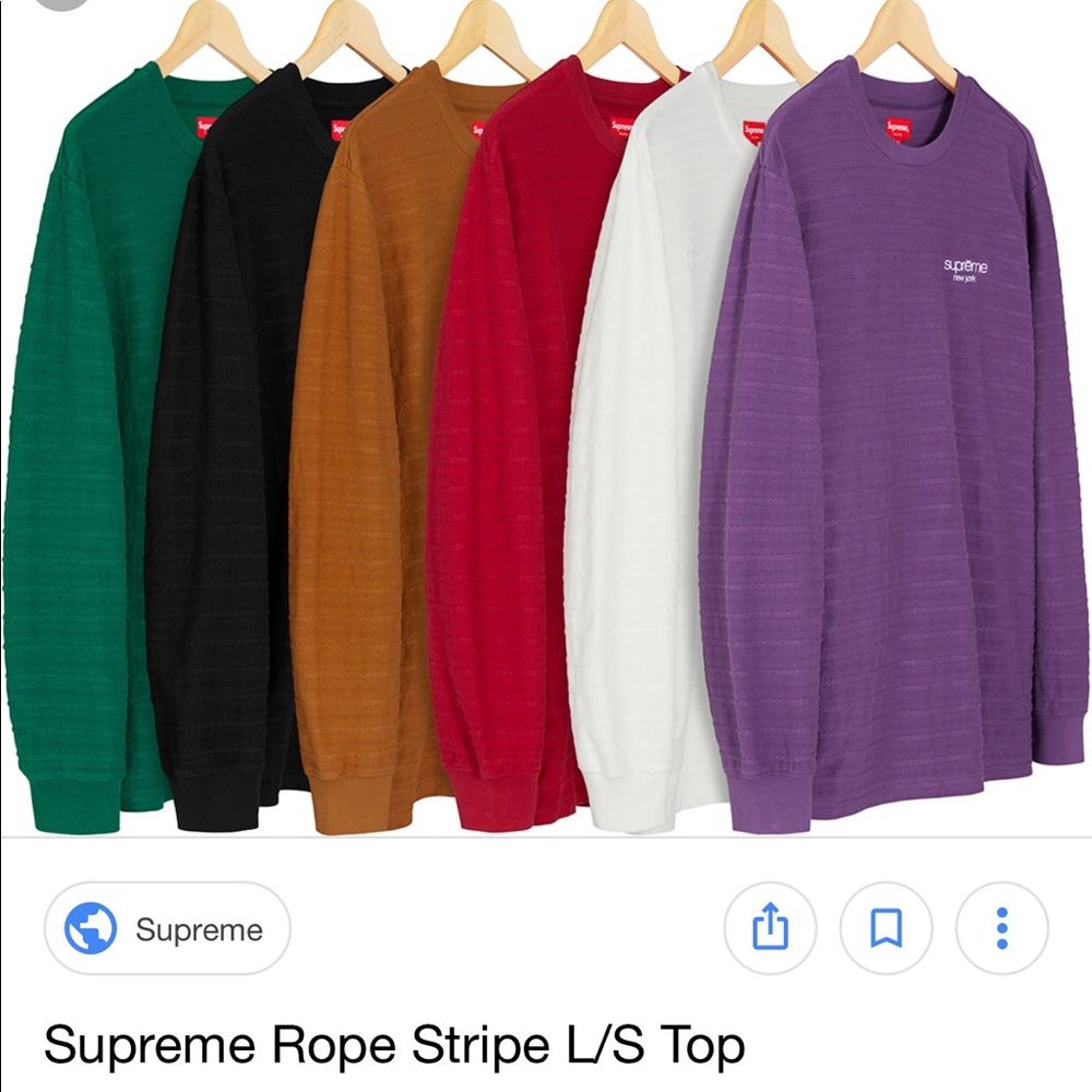 Supreme Striped SMALL longsleeve